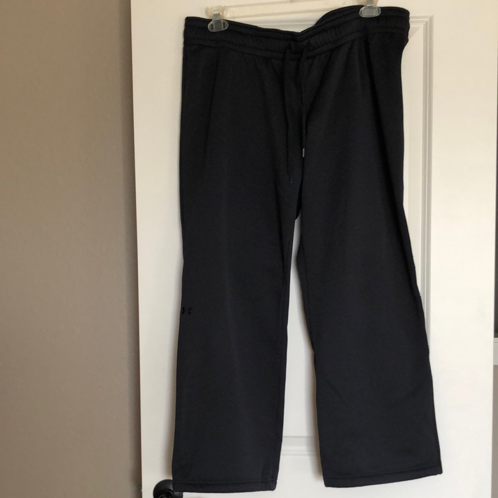 Under Armour Cold Gear Semi-Fitted Black Sweat Pants.